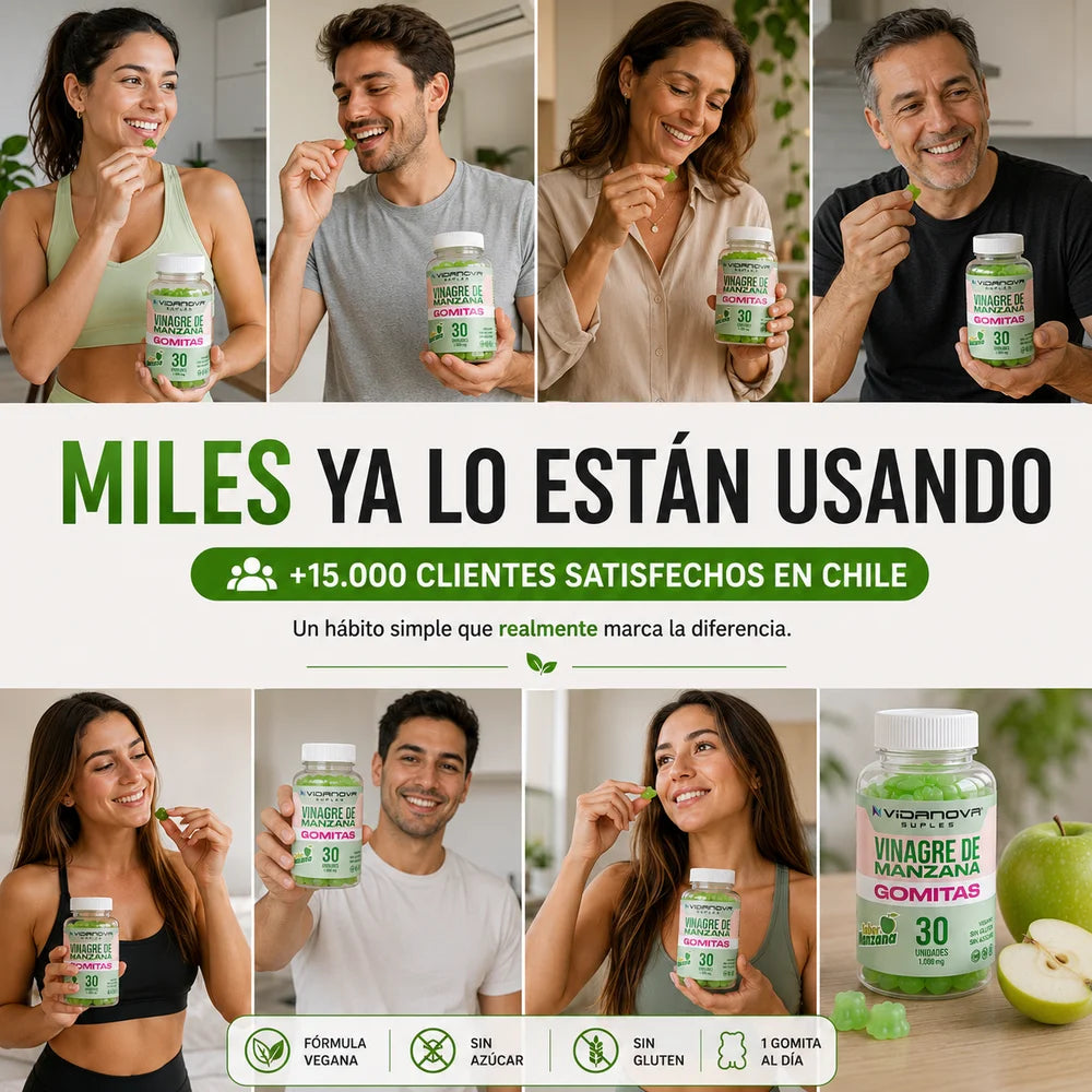 GOMITAS VINAGRE DE MANZANA 1000MG