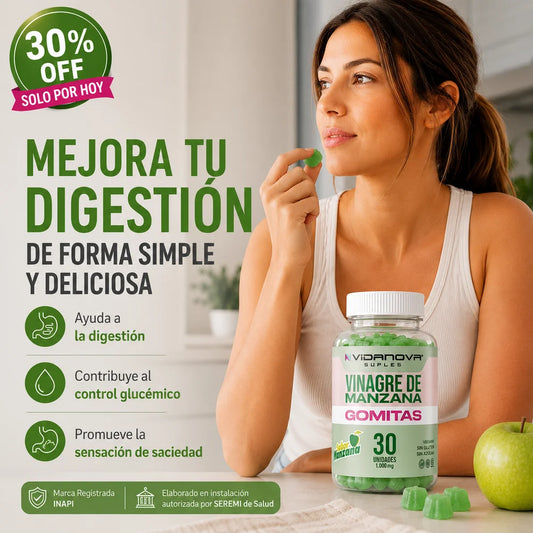 GOMITAS VINAGRE DE MANZANA 1000MG
