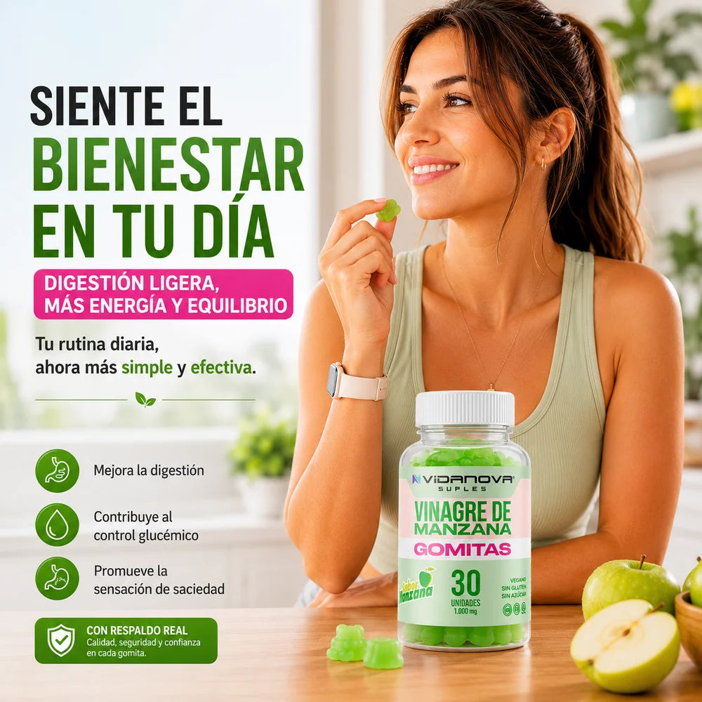 GOMITAS VINAGRE DE MANZANA 1000MG