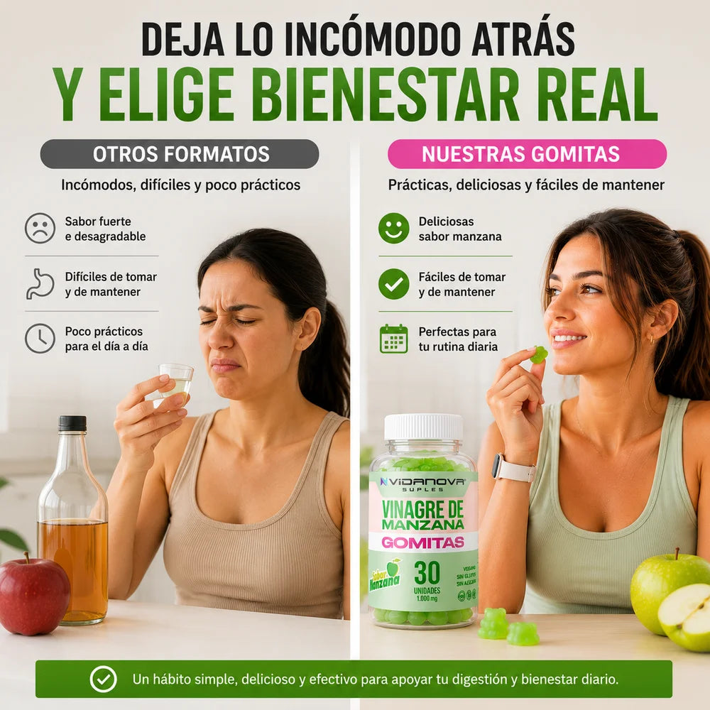 GOMITAS VINAGRE DE MANZANA 1000MG